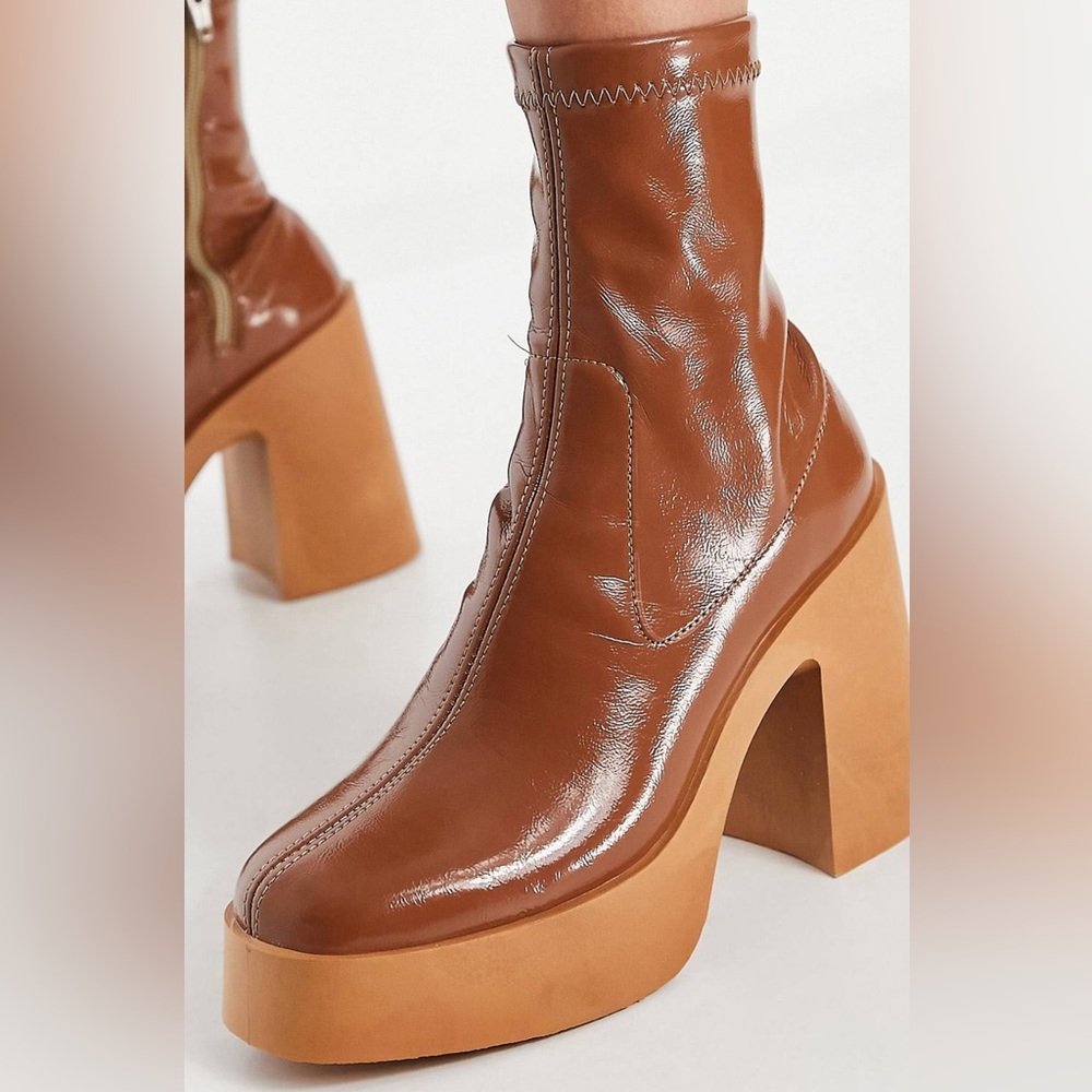 ASOS Design Patented Sock Boot